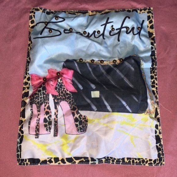 Pink Graphic Tee With "Beautiful" Print & Leopard Accents By Emme Jordan Soft Po - Picture 5 of 7